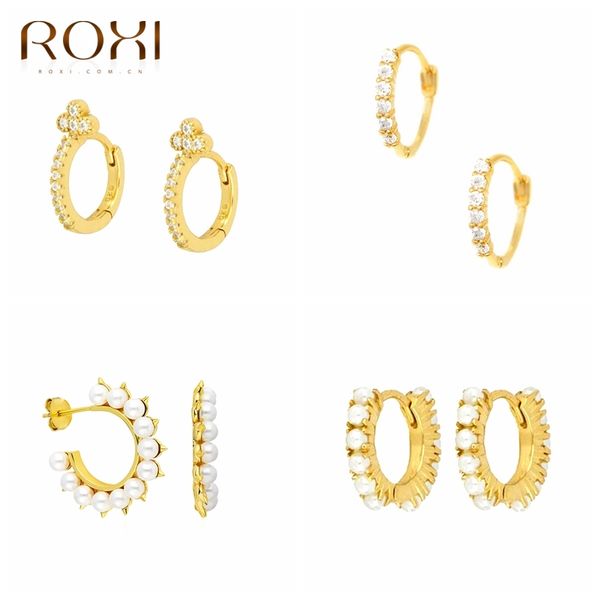 hoop & huggie roxi romantic freshwater pearls zircon gemstones earrings for women girls wedding 925 sterling silver jewelry, Golden;silver
hoop & huggie roxi romantic freshwater pearls zircon gemstones earrings for women girls wedding 925 sterling silver jewelry, Golden;silver