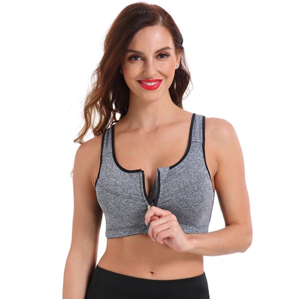 women zipper push up sports bras vest underwear shockproof breathable gym fitness athletic running yoga sport, White;black
women zipper push up sports bras vest underwear shockproof breathable gym fitness athletic running yoga sport, White;black