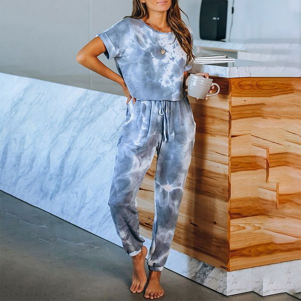 womens short sleeve tie-dye long pajamas set one piece jumpsuit loose sleepwear bandage nightwear women's pajamas set, Black;white
womens short sleeve tie-dye long pajamas set one piece jumpsuit loose sleepwear bandage nightwear women's pajamas set, Black;white
