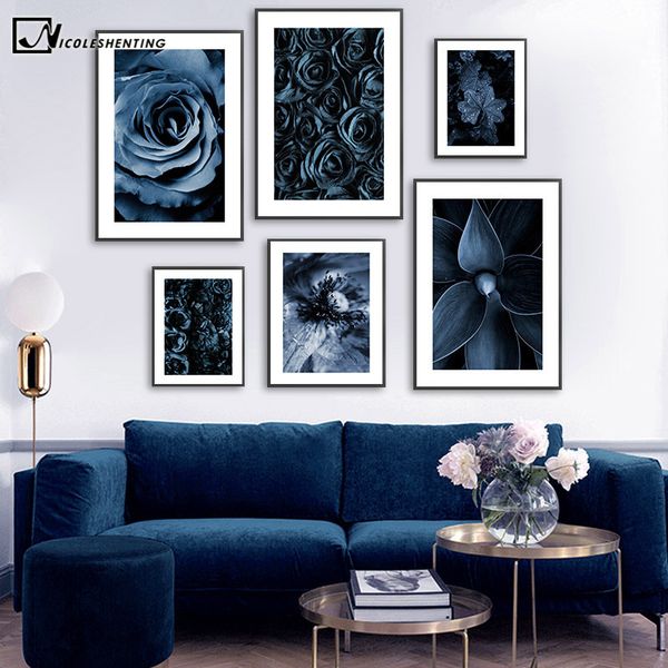 blue rose flower leaf poster scandinavian canvas print botanical wall art picture painting nordic style modern living room decor
blue rose flower leaf poster scandinavian canvas print botanical wall art picture painting nordic style modern living room decor