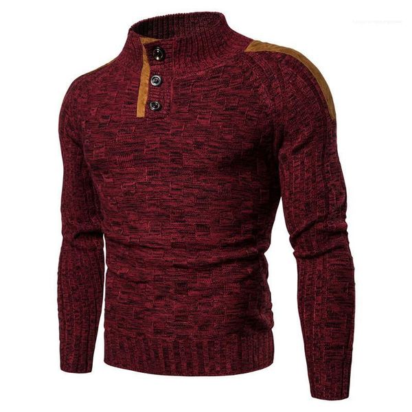 contrast color three button stand collar knitting fashion mens clothes autumn winter male designer sweaters, White;black
contrast color three button stand collar knitting fashion mens clothes autumn winter male designer sweaters, White;black