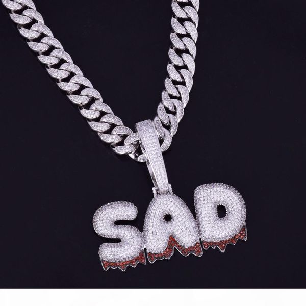with 12mm cuban chain custom name red drip bubble letters chain pendant necklace men zircon hiphop jewelry, Silver
with 12mm cuban chain custom name red drip bubble letters chain pendant necklace men zircon hiphop jewelry, Silver