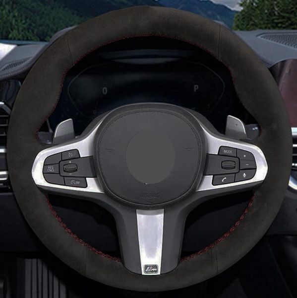 car steering wheel cover hand-stitched black suede for m sport g30 g31 g32 g20 g21 g14 x3 g15 g16 g01 x4 g02 x5 g05
car steering wheel cover hand-stitched black suede for m sport g30 g31 g32 g20 g21 g14 x3 g15 g16 g01 x4 g02 x5 g05