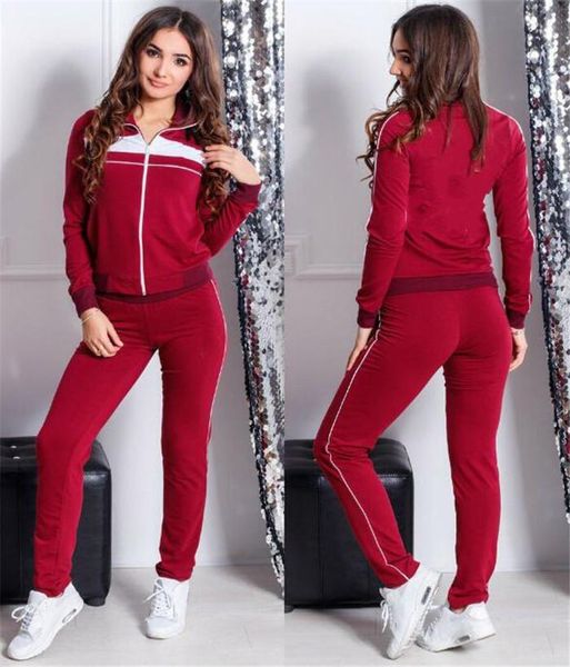 large size women sport wear stand collar tracksuits women casual suit zipper pullover with pant jogging 2pc set, White
large size women sport wear stand collar tracksuits women casual suit zipper pullover with pant jogging 2pc set, White