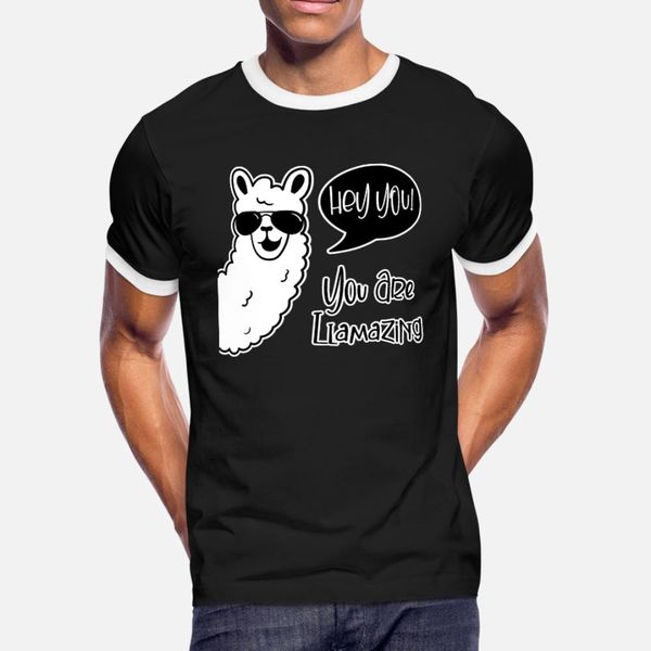 hey you you are llamazing t shirt men character short sleeve plus size 3xl clothing gift basic summer pattern shirt
hey you you are llamazing t shirt men character short sleeve plus size 3xl clothing gift basic summer pattern shirt