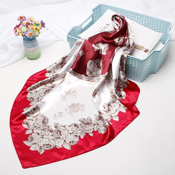 scarves fashion kerchief bandana head scarf for women floral print silk satin hijab scarfs female 90*90cm shawls neck scaves ladies, Blue;gray
scarves fashion kerchief bandana head scarf for women floral print silk satin hijab scarfs female 90*90cm shawls neck scaves ladies, Blue;gray