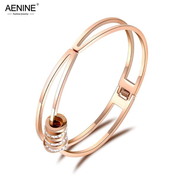 bangle aenine trendy rose gold stainless steel movable circles cz crystal cuff bangles bracelets lovers jewelry chirstmas gift ab18065, Black
bangle aenine trendy rose gold stainless steel movable circles cz crystal cuff bangles bracelets lovers jewelry chirstmas gift ab18065, Black