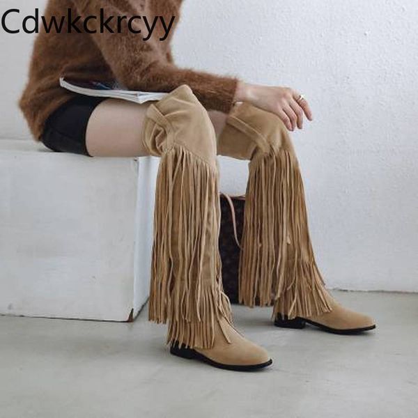 boots winter the fashion round head thick heel over knee fringe leisure plus velvet keep warm high women, Black
boots winter the fashion round head thick heel over knee fringe leisure plus velvet keep warm high women, Black
