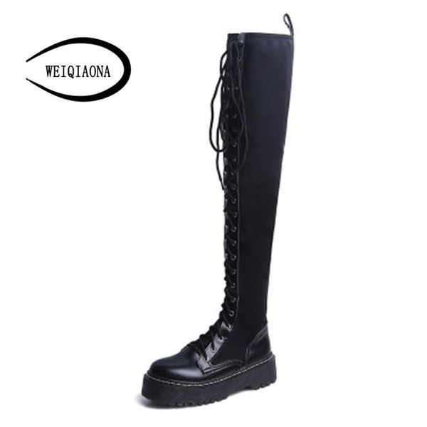 weiqiaona 2020 мода зима женская обувь внутри pu или flock высокие сапоги низкие каблуки zipper остроконечные toe колено сапоги снегоступы, Black
weiqiaona 2020 мода зима женская обувь внутри pu или flock высокие сапоги низкие каблуки zipper остроконечные toe колено сапоги снегоступы, Black