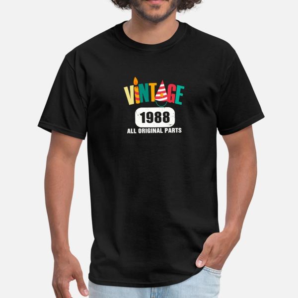 vintage 1988 all original parts t shirt men designs short sleeve plus size 3xl homme fit breathable spring letters shirt, White;black
vintage 1988 all original parts t shirt men designs short sleeve plus size 3xl homme fit breathable spring letters shirt, White;black