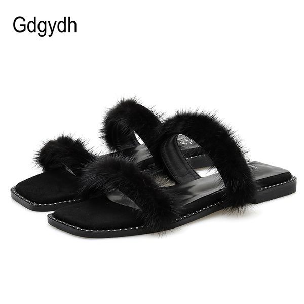gdgydh black punk real fur outdoor slippers women summer shoes flat heel rivet female shoes outside slipper good quality
gdgydh black punk real fur outdoor slippers women summer shoes flat heel rivet female shoes outside slipper good quality