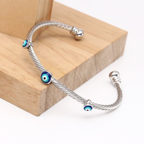 bohemia women open bangle winding copper evil eye bracelet adjustable thin cuff female bangles, Black
bohemia women open bangle winding copper evil eye bracelet adjustable thin cuff female bangles, Black