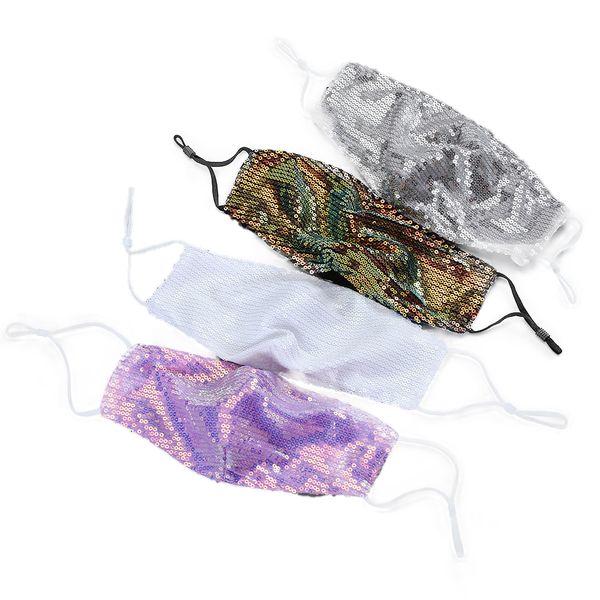 sequin glitter fabric mask with filter insert pm2.5 thin breathable colorful mask reusable
sequin glitter fabric mask with filter insert pm2.5 thin breathable colorful mask reusable