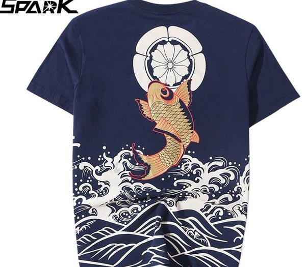 men t shirt 2020 streetwear japanese harajuku tshirt koi fish wave print hip hop t-shirt short sleeve summer cotton tees, White;black
men t shirt 2020 streetwear japanese harajuku tshirt koi fish wave print hip hop t-shirt short sleeve summer cotton tees, White;black