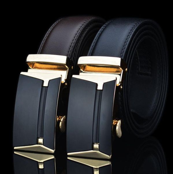 men business style belt 100% genuine leather male belt automatic buckle girdle belts for suit pants, Black;brown
men business style belt 100% genuine leather male belt automatic buckle girdle belts for suit pants, Black;brown