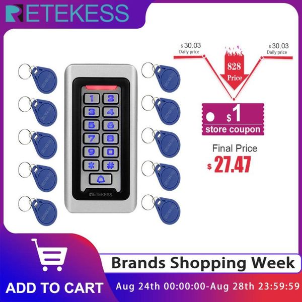 система retekess t-ac03 rfid двери управления доступом ip68 водонепроницаемый металлической клавиатурой proximity card standalone с 2000 пол
система retekess t-ac03 rfid двери управления доступом ip68 водонепроницаемый металлической клавиатурой proximity card standalone с 2000 пол