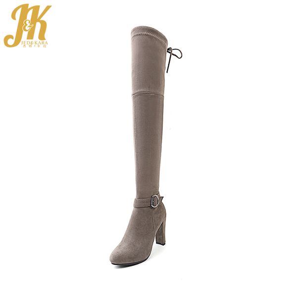 jk flock over the knee women boots winter cross tied stretch boot pointed toe footwear 2020 new elastic shoes fashion lady shoes, Black
jk flock over the knee women boots winter cross tied stretch boot pointed toe footwear 2020 new elastic shoes fashion lady shoes, Black