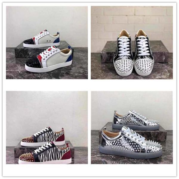 2019 new arrival red bottoms mens women shoes fashion suede with spikes loafers rivets casual dress boots flats sneakers, Black
2019 new arrival red bottoms mens women shoes fashion suede with spikes loafers rivets casual dress boots flats sneakers, Black