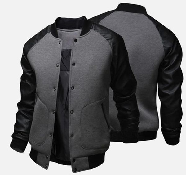 mens baseball jacket autumn fashion cool outwear jacket patchwork stand collar casual slim fit jackets and coats for men, Black;brown
mens baseball jacket autumn fashion cool outwear jacket patchwork stand collar casual slim fit jackets and coats for men, Black;brown