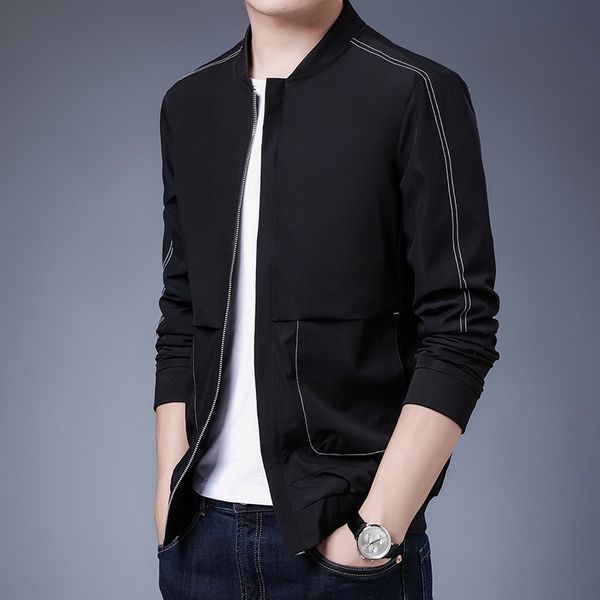autumn and winter thin jacket men's jacket trendy men's handsome jacket men's stand collar tooling baseball collar casual, Black;white
autumn and winter thin jacket men's jacket trendy men's handsome jacket men's stand collar tooling baseball collar casual, Black;white