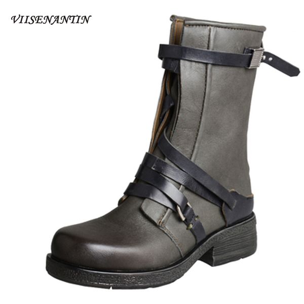 british style women boots cowhide straps color matching zipper casual neutral retro mid-tube knight boots, Black
british style women boots cowhide straps color matching zipper casual neutral retro mid-tube knight boots, Black