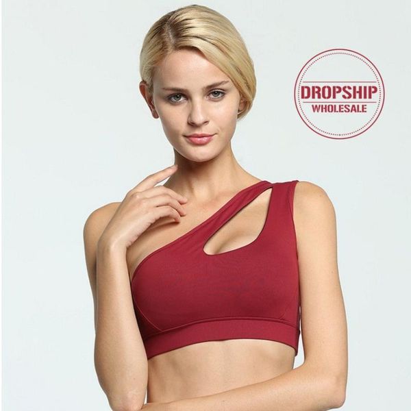 fitness yoga bra for women push up padded sports shirt sportwear gym running workout one shoulder elastic crop vest 2xl, White;black
fitness yoga bra for women push up padded sports shirt sportwear gym running workout one shoulder elastic crop vest 2xl, White;black
