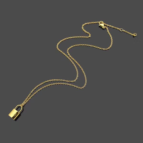 lover gift luxury jewelry necklace rose gold lock pendant designer necklace 18k gold thin chain lady silver necklaces
lover gift luxury jewelry necklace rose gold lock pendant designer necklace 18k gold thin chain lady silver necklaces