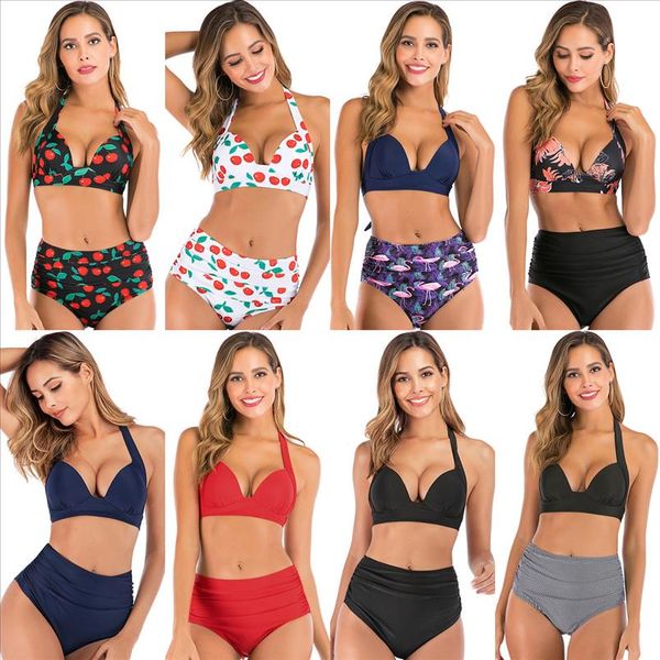 plus size high waist bikini set women swimwear 2020 new halter bandage push up padded swimsuit women bathing suit summer, White;black
plus size high waist bikini set women swimwear 2020 new halter bandage push up padded swimsuit women bathing suit summer, White;black