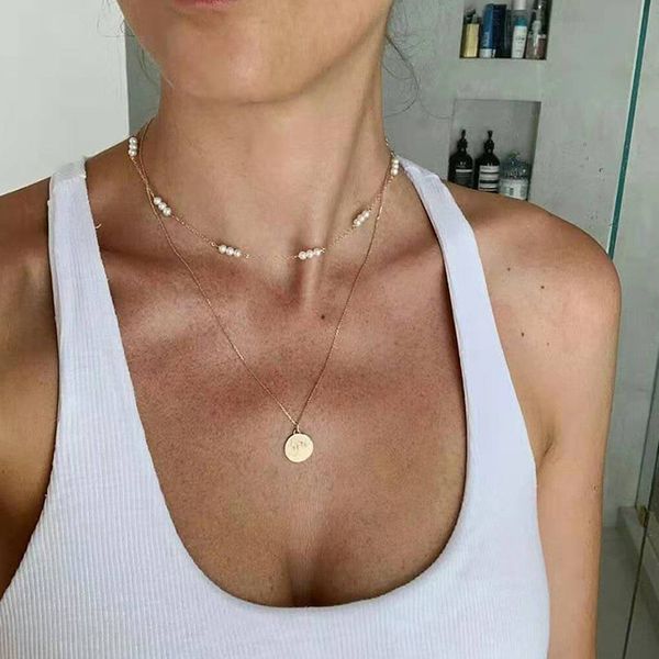 joker pearl chain clavicle chain imitation pearl neck choker layered necklace detachable xl060, Silver
joker pearl chain clavicle chain imitation pearl neck choker layered necklace detachable xl060, Silver