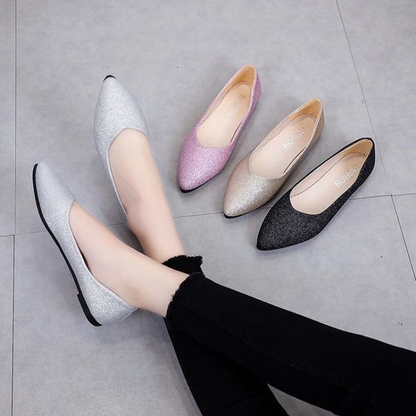 bling women flats shoes pointed sequin peas shoes female slip on comfortable loafers women casual solid boat slippers h14-58, Black
bling women flats shoes pointed sequin peas shoes female slip on comfortable loafers women casual solid boat slippers h14-58, Black
