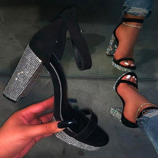 summer women pumps high heel peep toe buckle strap platform rhinestone sandals 2020 wedding party ladies shoes zapatos de mujer, Black
summer women pumps high heel peep toe buckle strap platform rhinestone sandals 2020 wedding party ladies shoes zapatos de mujer, Black