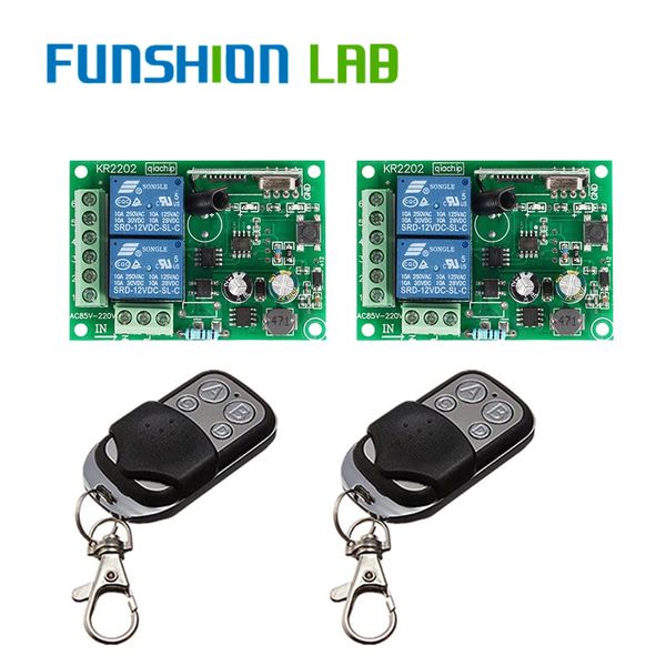 remote controlers funshion 433 mhz wireless control switch ac 85v 110v 220v 2ch relay receiver module & rf 433mhz 4 button controls
remote controlers funshion 433 mhz wireless control switch ac 85v 110v 220v 2ch relay receiver module & rf 433mhz 4 button controls
