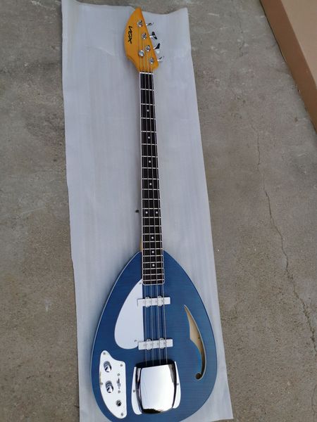 left-handed 4 string bass vox blue semi hollow body lefty electric guitar bass f hole body chrome hardware
left-handed 4 string bass vox blue semi hollow body lefty electric guitar bass f hole body chrome hardware