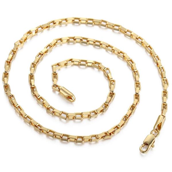 fashion 3mm mens womens necklace chain open box link gold filled necklace wholesale dropshipping jewelry 18-24" dgn376, Silver
fashion 3mm mens womens necklace chain open box link gold filled necklace wholesale dropshipping jewelry 18-24" dgn376, Silver