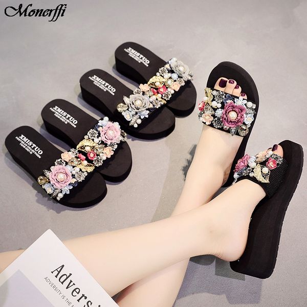 vertvie casual women torridity slippers fashion fasten heel woman flowers pearls shoes for female beach slides slipper, Black
vertvie casual women torridity slippers fashion fasten heel woman flowers pearls shoes for female beach slides slipper, Black