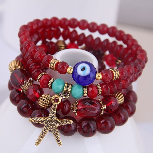 chenfan fashion selling bohemian retro hand woven red rope bracelet palm eye bracelet for women accessories, Black
chenfan fashion selling bohemian retro hand woven red rope bracelet palm eye bracelet for women accessories, Black