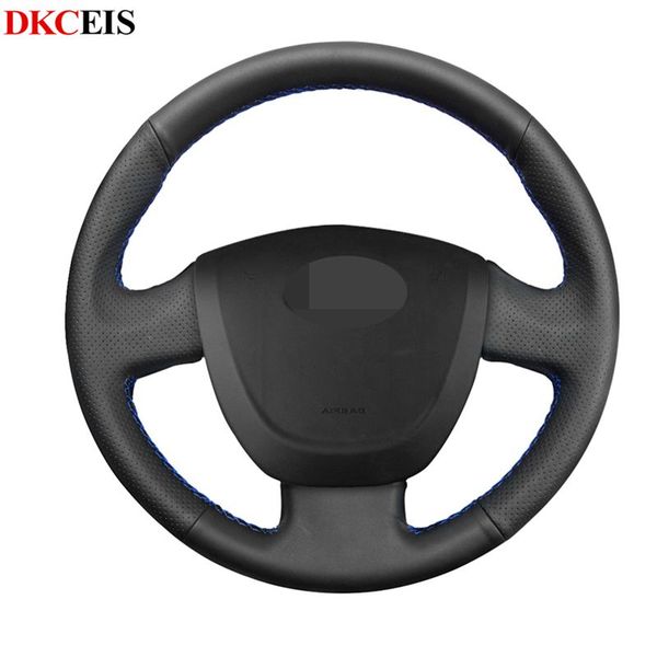 diy hand-stitched black soft pu artificial leather car steering wheel cover for lada granta 2011-2020
diy hand-stitched black soft pu artificial leather car steering wheel cover for lada granta 2011-2020