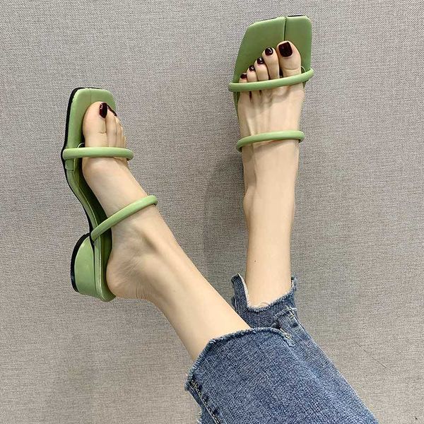 rimocy light green leather slippers woman summer fashion square toe low heel slides woman leisure strap beach sandals female, Black
rimocy light green leather slippers woman summer fashion square toe low heel slides woman leisure strap beach sandals female, Black