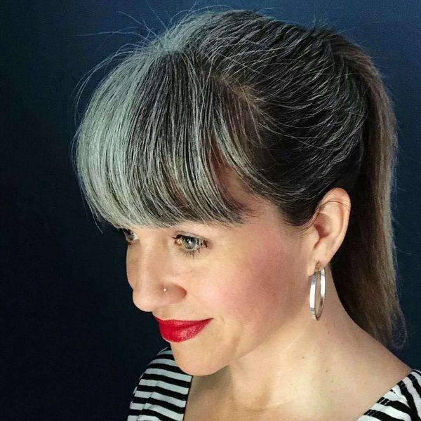 new arrival silver grey women hair extension gray two tone gradient wrap drawstring human hair ponytails clip in 100% real grey hair, Black
new arrival silver grey women hair extension gray two tone gradient wrap drawstring human hair ponytails clip in 100% real grey hair, Black