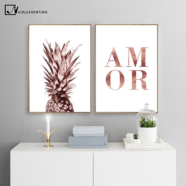 scandinavian rose gold pineapple amor fashion poster nordic home decoration canvas print wall art painting decorative picture
scandinavian rose gold pineapple amor fashion poster nordic home decoration canvas print wall art painting decorative picture
