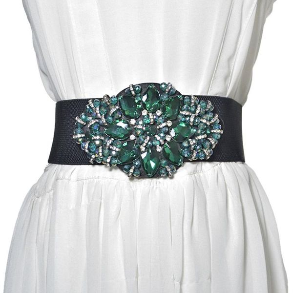 ladies wide elastic bands vintage luxury design big rhinestone women retro crystal stretch waist belts for dress (68*6cm, Black;brown
ladies wide elastic bands vintage luxury design big rhinestone women retro crystal stretch waist belts for dress (68*6cm, Black;brown