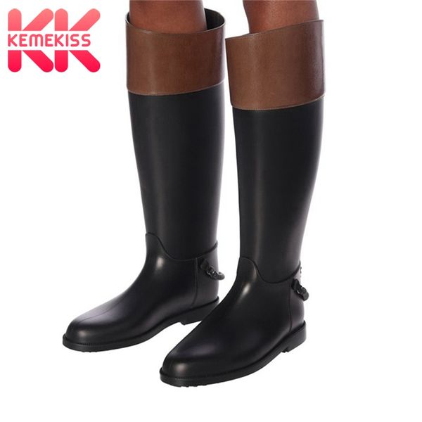 kemekiss women real leather knee high boots round toe low heel retro fashion boots slip on shoes ladies footwear size 35-44, Black
kemekiss women real leather knee high boots round toe low heel retro fashion boots slip on shoes ladies footwear size 35-44, Black