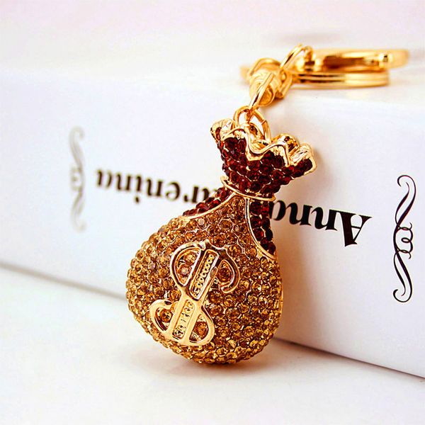 creative crystal lucky money bag shape keychain car keychain metal pendant female bag accessories keychain 2020 new, Silver
creative crystal lucky money bag shape keychain car keychain metal pendant female bag accessories keychain 2020 new, Silver