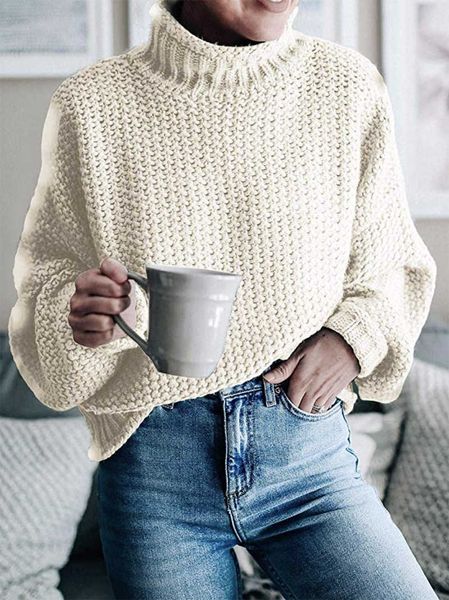 2020 autumn and winter new sweater european and american women's thick thread high neck pullover sweater women, White;black
2020 autumn and winter new sweater european and american women's thick thread high neck pullover sweater women, White;black