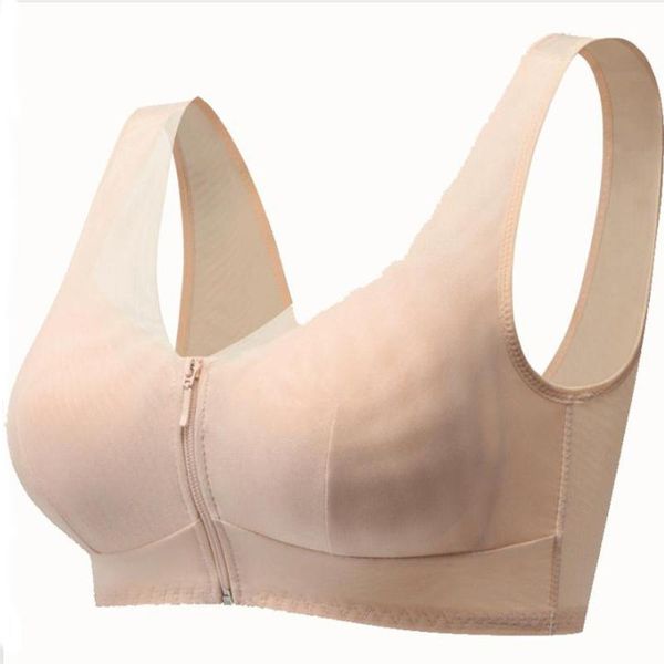 female comfortable bras zipper sports bra without steel ring sports underwear, White;black
female comfortable bras zipper sports bra without steel ring sports underwear, White;black