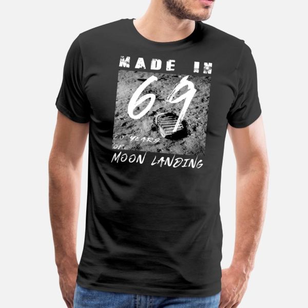 made in 69 50 years of moon landing t shirt men customized cotton round neck family sunlight funny spring cool shirt, White;black
made in 69 50 years of moon landing t shirt men customized cotton round neck family sunlight funny spring cool shirt, White;black