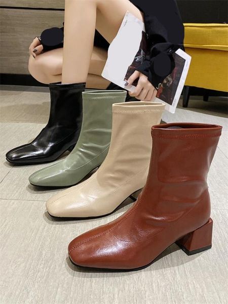 med heel boots ankle booties women boots-women women's rubber shoes rain low 2020 ladies rock autumn rome square toe, Black
med heel boots ankle booties women boots-women women's rubber shoes rain low 2020 ladies rock autumn rome square toe, Black