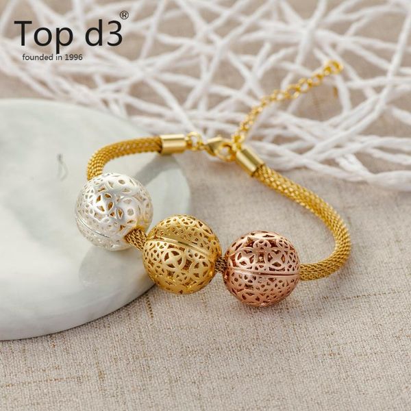 d3 viennois group gold color bracelets & bangle for women,24k plating ball bracelet ,fashion gold,women / girls bracelet, Black
d3 viennois group gold color bracelets & bangle for women,24k plating ball bracelet ,fashion gold,women / girls bracelet, Black