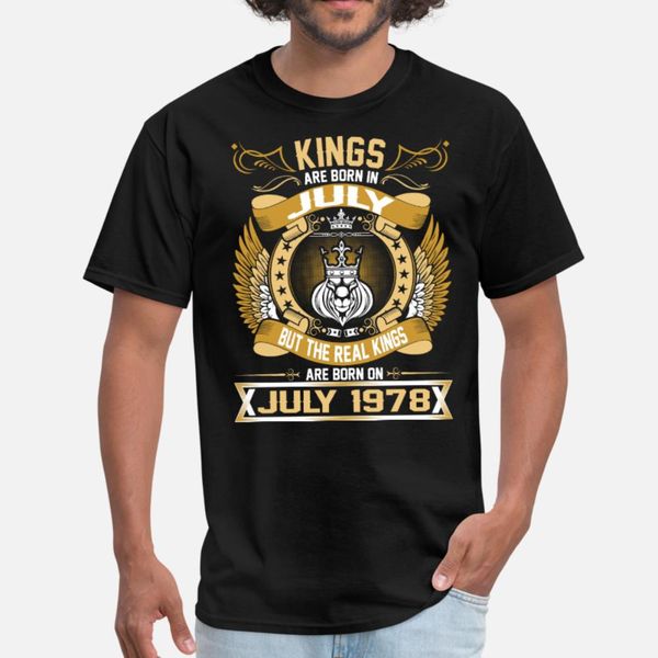 the real kings are born on july 1978 t shirt men customized cotton s-xxxl solid color sunlight breathable spring letters shirt, White;black
the real kings are born on july 1978 t shirt men customized cotton s-xxxl solid color sunlight breathable spring letters shirt, White;black