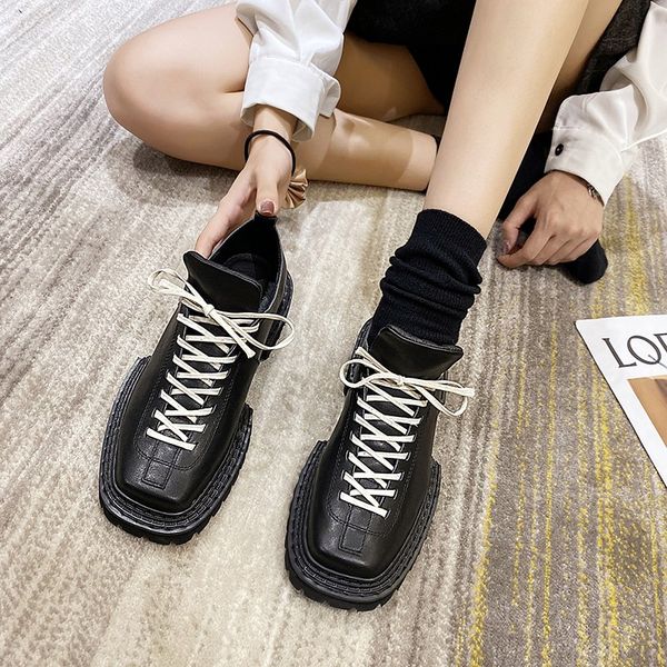 ladies leather shoes platform heel women shoes women oxford casual womens flats, Black
ladies leather shoes platform heel women shoes women oxford casual womens flats, Black